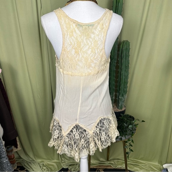 Maurices Cream Lace Boho Women's Tunic - Picture 5 of 8